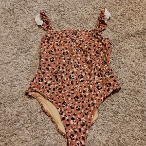 Leopard Print One-Piece Swimsuit